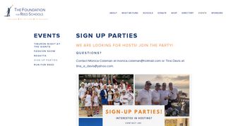 Sign Up Parties — The Foundation for Reed Schools