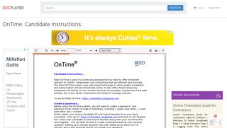 OnTime. Candidate Instructions - PDF - DocPlayer.net