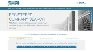 Refcom Registered Company Search