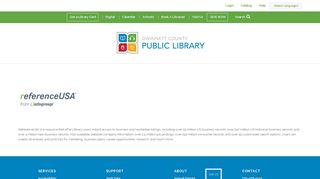 Gwinnett County Public Library | ReferenceUSA