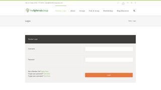 Login - The Referrals Group