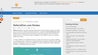 ReferralCars.com Review - ScamFinance