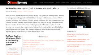 RefFeed Review :- Jason Clark's Software Is Scam ! Alert !!