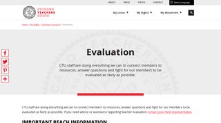 Evaluation | Chicago Teachers Union