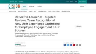 Reflektive Launches Targeted Reviews, Team Recognition & New ...