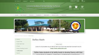 Green Valley Elementary School - Reflex Math