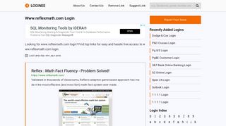 Reflex Math - Your Ultimate Gateway to Login into any Website!
