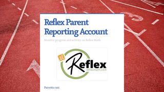 Reflex Parent Reporting Account - Smore