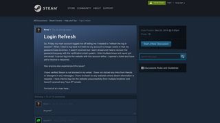 Login Refresh :: Help and Tips - Steam Community
