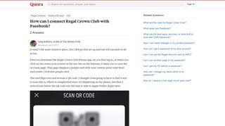 How to connect Regal Crown Club with Passbook - Quora