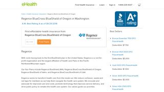 Regence BlueCross BlueShield of Oregon - Washington Health ...
