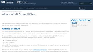 All about HSAs and FSAs - Regence.com