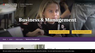 Business & Management | Regent's University London