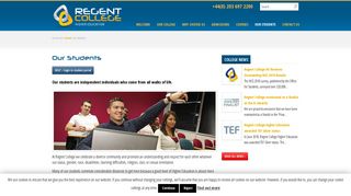 Our Students - Regent College Higher Education