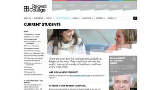 Current Students | Regent College