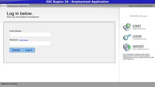 ESC Region 20 - Employment Application - applitrack.com