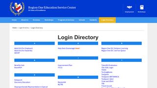 Resource Directory / Login Directory - Region One ESC