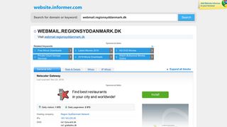 webmail.regionsyddanmark.dk at WI. Netscaler Gateway