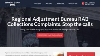 Regional Adjustment Bureau RAB Collections Complaints. Stop the calls