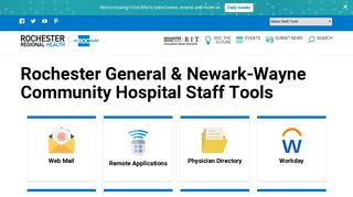 Rochester General & Newark-Wayne Community Hospital Staff Tools