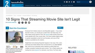10 Signs That Streaming Movie Site Isn't Legit | HowStuffWorks