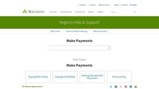 Make Payments | Regions