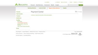 Payment Center | Regions