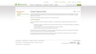 Career Opportunities | Regions