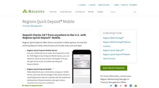 Regions Quick Deposit® Mobile | Mobile Check Deposit | Regions