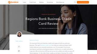Regions Bank Business Credit Card Review - Fundera