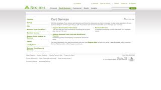 Card Services | Regions