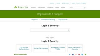 Login & Security | Regions
