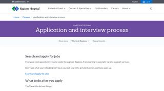 Application process and interview tips | Regions Hospital