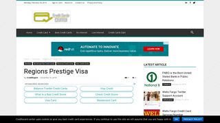 Regions Prestige Visa Review | Credit Cards