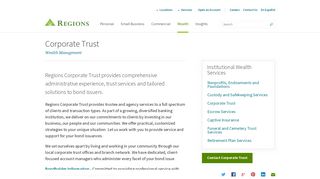 Customized Corporate Trust Services | Regions