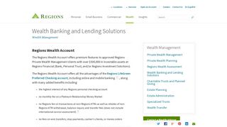 Wealth Banking and Custom Lending | Private Wealth | Regions