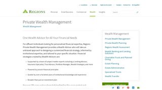 Wealth Advisor | Private Wealth Management | Regions