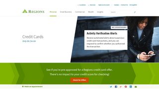 Credit Cards | Apply for a Credit Card Online | Regions