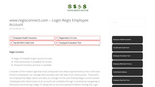 www.regisconnect.com - Login Regis Employee Account ...
