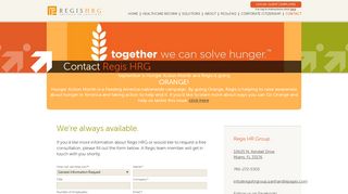 Regis HRG - Employer HR Solutions : Contact