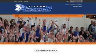 Legend High School: Home