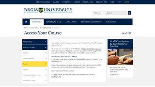 Access Course | Online Learning | Jesuit Education - Regis University