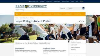 Regis University | Current Students | Regis College Student Portal