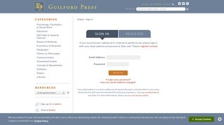 Sign In or Register - Guilford Press