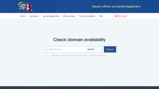 Nepal's official .np Domain Registration
