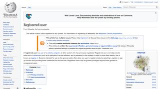 Registered user - Wikipedia