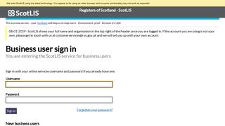 ScotLIS - Login - Registers of Scotland