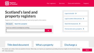 Registers of Scotland - Scotland's land and property registers