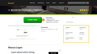 Welcome to Registration.kellyservices.com - Abacus Logon