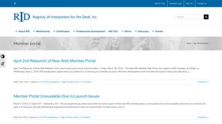 Member portal | Registry of Interpreters for the Deaf